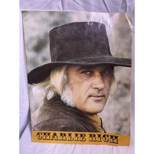 CHARLIE RICH Vintage 1974 TOUR PROGRAM…MUSIC LEGEND 13.5"x 11.5"